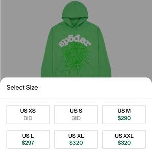Brand New Green Spider Hoodie